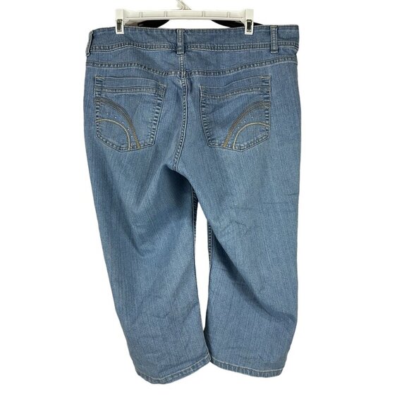 Riders by Lee Women's Denim Capri Pants Size 14 Blue - Picture 2 of 5